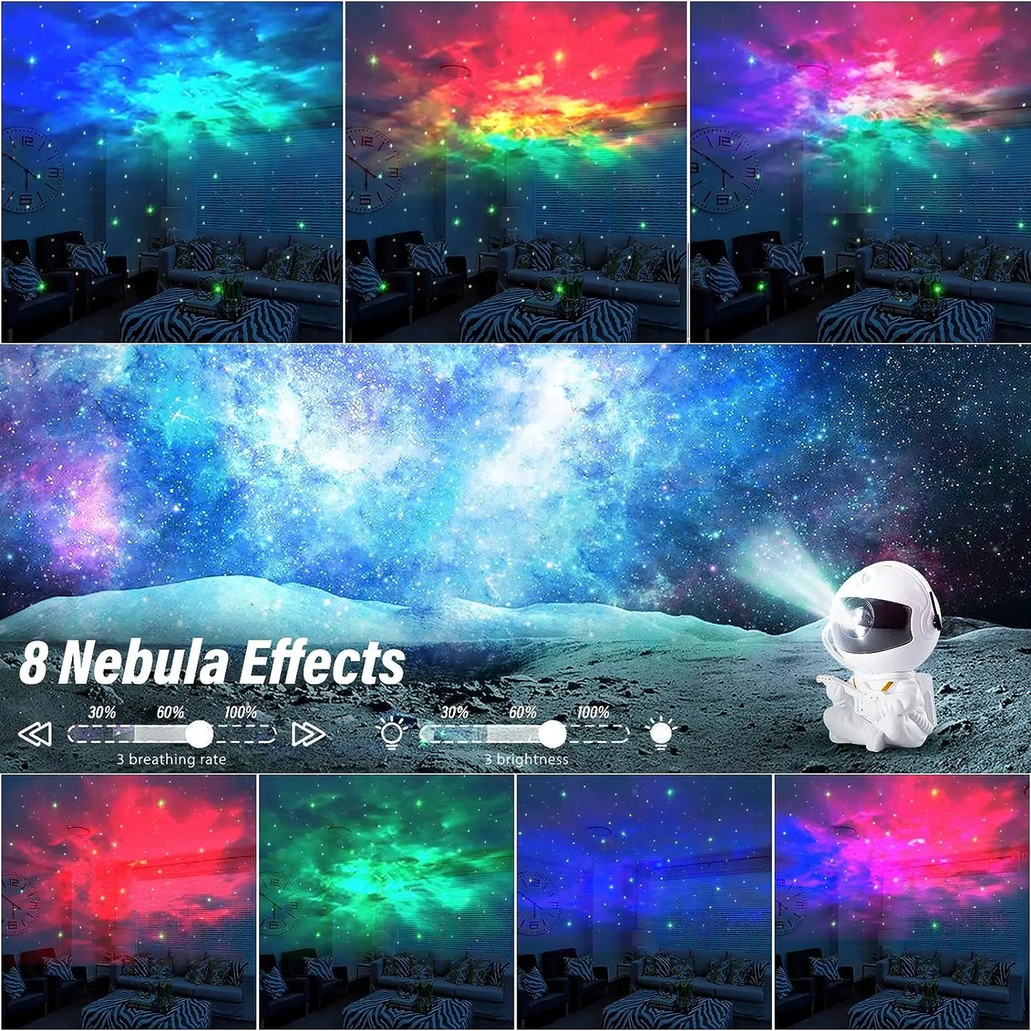 Astronaut Space Projector Galaxy Night Light